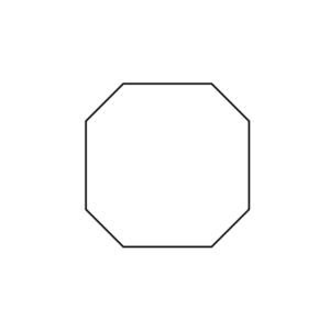 Illustration af oktagon format