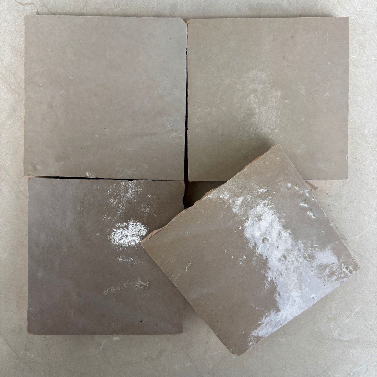 Zellige 10x10 cm, Limestone - Billede 3