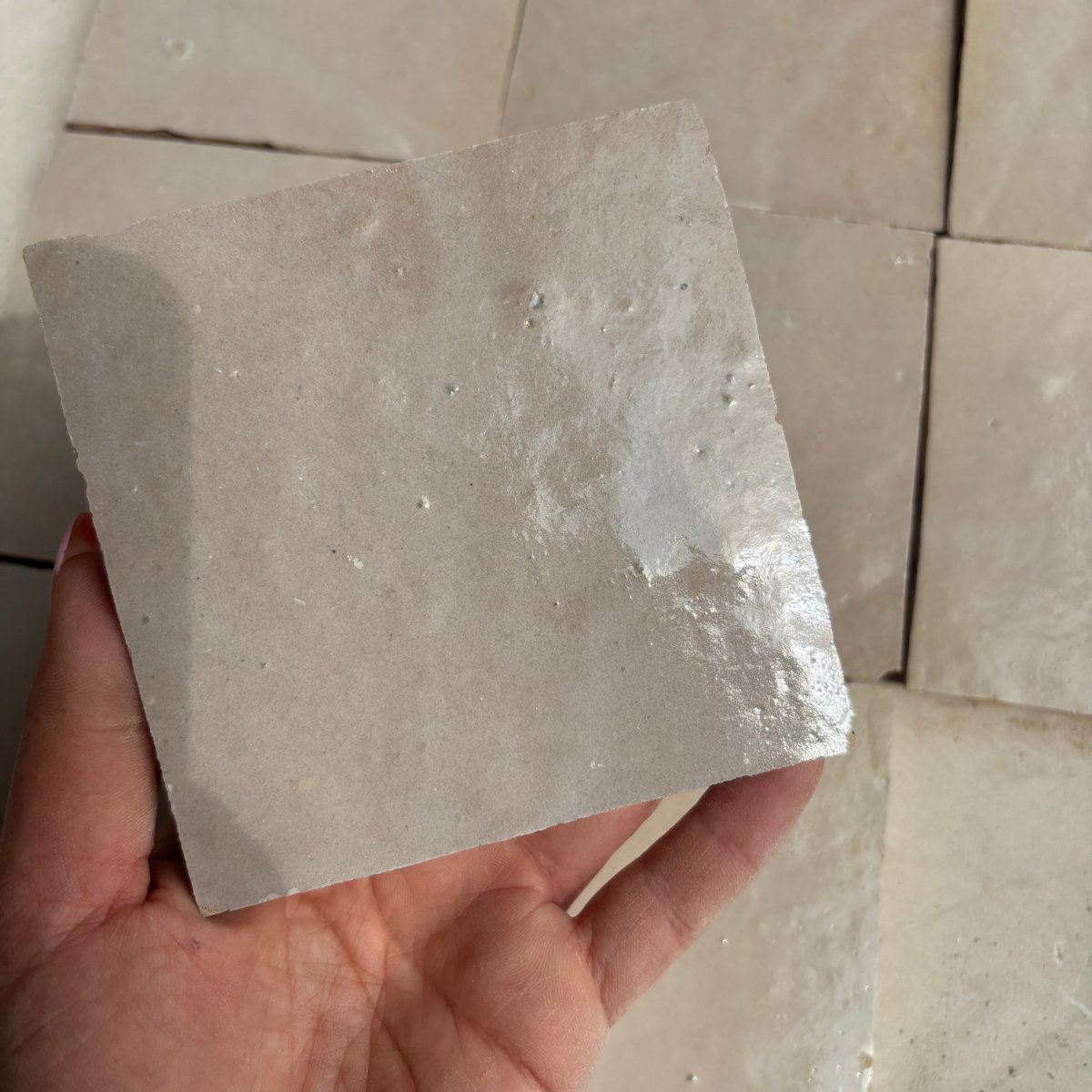 Zellige 10x10 cm, Limestone - Billede 4