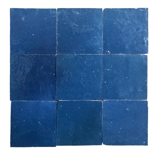 Zellige mørkeblå flise 10x10cm