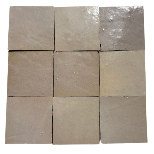 Zellige cremefarvet havrefarvet 10x10cm