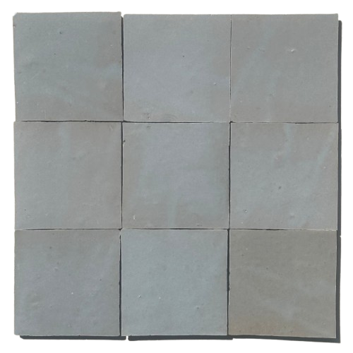 Zellige 10x10cm, Icy Blue