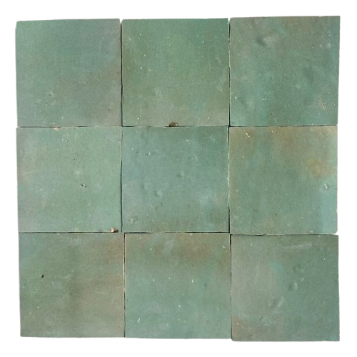 Zellige 10x10cm, Sage